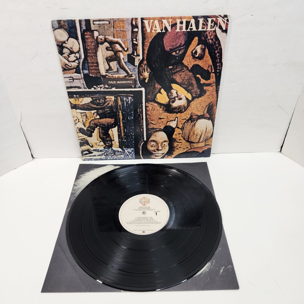 Van Halen Fair Warning Vinyl LP 1981 Warner Bros HS 3540 Hard Rock Record